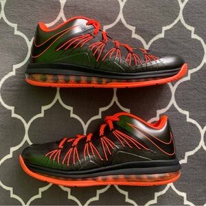 Nike Air Max Lebron 10 low “black total crimson”